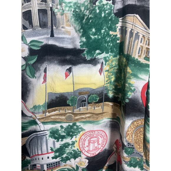 Vintaqe Reyn Spooner Hawaiian Shirt UGA Football GA Bulldogs XL MINT‎ COND - Picture 5 of 7